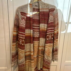 Beautiful Free People maxi sweater coat Sz M
